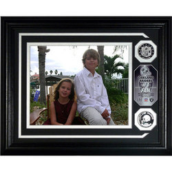 Oakland Raiders ""# 1 Fan"" Personalized Photo Mint with 2 Gold Coins
