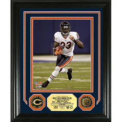 Devin Hester Gold Coin Photo Mint with two 24KT Gold Coins
