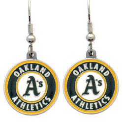 MLB Dangle Earrings - Oakland A