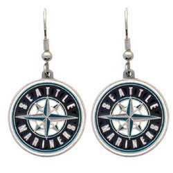 MLB Dangle Earrings - Seattle Mariners