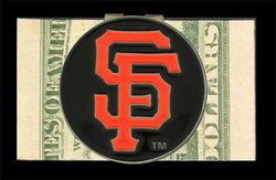 Lg. MLB Logo-Cut Money Clip - San Francisco Giants