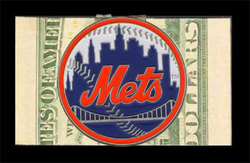 Lg. MLB Logo-Cut Money Clip - New York Mets