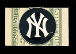 Lg. MLB Logo-Cut Money Clip - New York Yankees