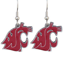 College Dangle Earrings - Washington St. Cougars