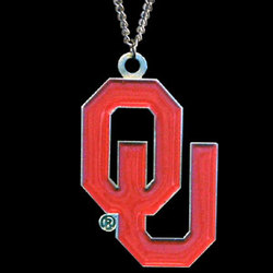 College Logo Pendant on Chain - Oklahoma Sooners