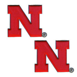 NCAA Studded Earrings - Nebraska Cornhuskers