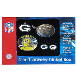 4 in 1 NFL Jewelry Box - Green Bay Packers