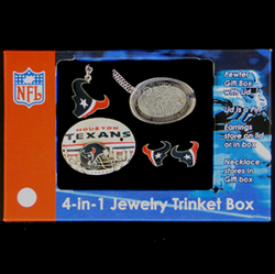 4 in1 NFL Jewelry Box - Houston Texans