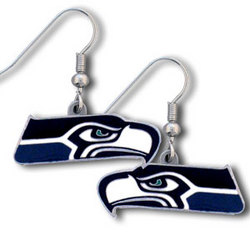 NFL Dangling Earrings - Seattle Seahawks