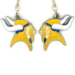 NFL Logo Dangling Earrings - Minnesota Vikings