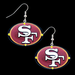 NFL Flashing Earrings - San Francisco 49ers