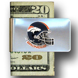 Sculpted & Enameled Pewter Moneyclips - Broncos