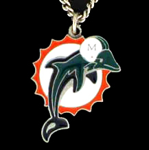 NFL Logo Necklace - Miami Dolphins