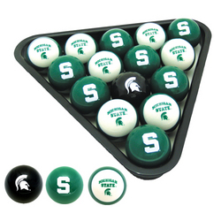 Michigan State Spartans Officially Licensed Billiard Balls by Frenzy Sports