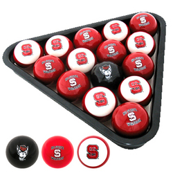 North Carolina State Wolfpack Officially Licensed NCAA Billiard Balls by Frenzy Sports