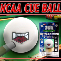Arkansas Razorbacks Officially Licensed Billiards Cue Ball by Frenzy Sports