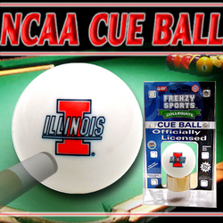Illinois Illini Officially Licensed Billiards Cue Ball by Frenzy Sports