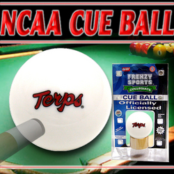 Maryland Terps Officially Licensed NCAA Billiards Cue Ball by Frenzy Sports