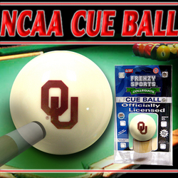 Oklahoma Sooners Officially Licensed Billiards Cue Ball by Frenzy Sports