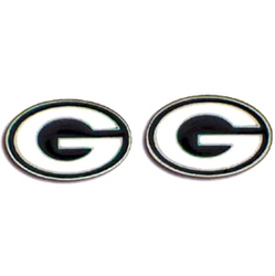 Studded NFL Earrings - Green Bay Packers