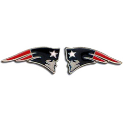 Studded NFL Earrings - New England Patriots