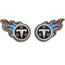 Studded NFL Earrings - Tennessee Titans