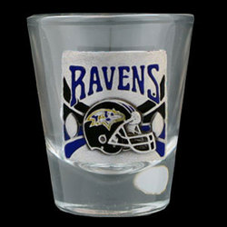 Baltimore Ravens - Round NFL Shot Glass