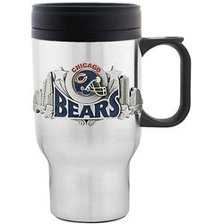 NFL Travel Mug - Pewter Emblem Bears