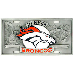 Denver Broncos - 3D NFL License Plate