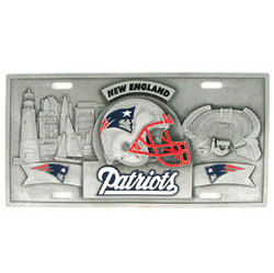 New England Patriots - 3D NFL License Plate