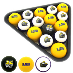 LSU Tigers Officially Licensed Billiard Balls by Frenzy Sports