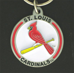 Zinc Team Logo Key Ring - Cardinals