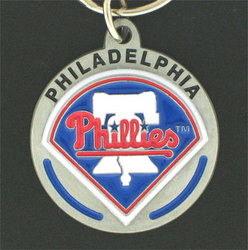 Zinc Team Logo Key Ring - Phillies