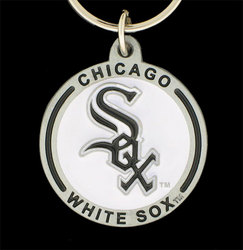 Zinc Team Logo Key Ring - White Sox