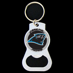 NFL Bottle Opener Key Ring - Carolina Panthers