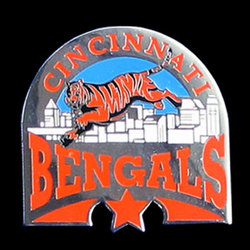 Glossy NFL Team Pin - Cincinnati Bengals