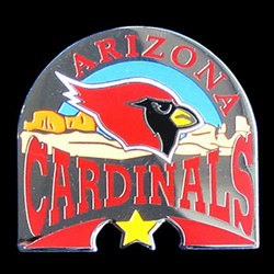Glossy NFL Team Pin - Arizona Cardinals