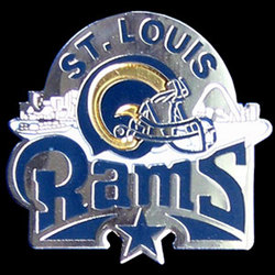 Glossy NFL Team Pin - St. Louis Rams