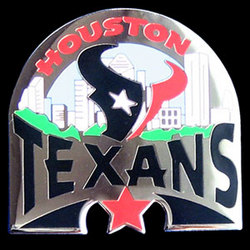 Glossy NFL Team Pin - Houston Texans