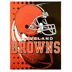 Cleveland Browns Royal Plush Raschel NFL Blanket (Flash Series) by Northwest (60""x80"")
