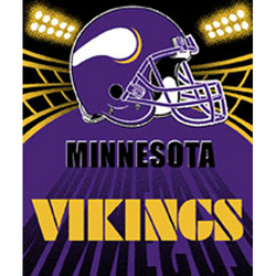 Minnesota Vikings Fleece NFL Blanket (Shadow Series) by Northwest (50""x60"")