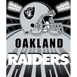 Oakland Raiders Fleece NFL Blanket (Shadow Series) by Northwest (50""x60"")
