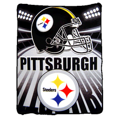 Pittsburgh Steelers Fleece NFL Blanket (Shadow Series) by Northwest (50""x60"")