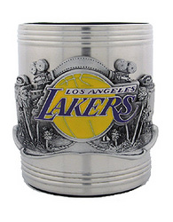 NBA Can Cooler - Pewter Emblem L.A. Lakers