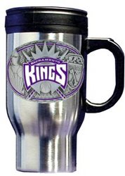 NBA Travel Mug - Pewter Logo Sacramento Kings