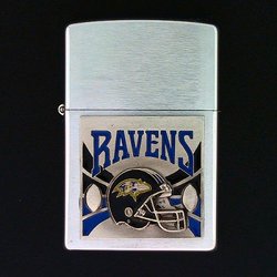 Large Emblem NFL Zippo - Baltimore Ravens